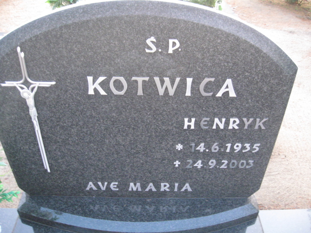 Grób Henryk Kotwica