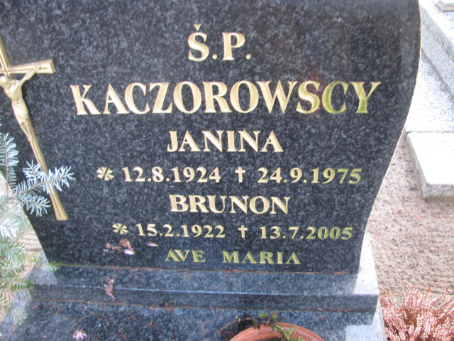 Grób Janina Kaczorowska