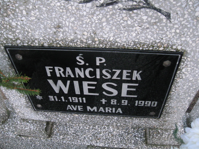 Grób Piotr Wiese